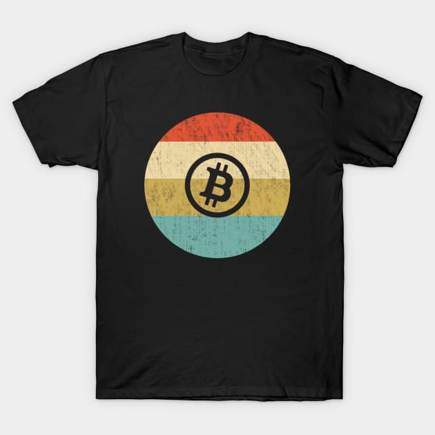 Vintage Bitcoin T-Shirt by Tamie